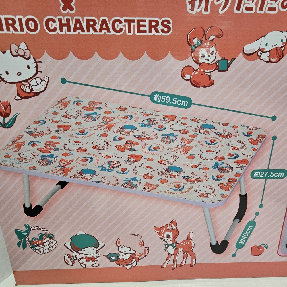 Sanrio Characters Hello Kitty My Melody Little Twin Stars Foldable Table
